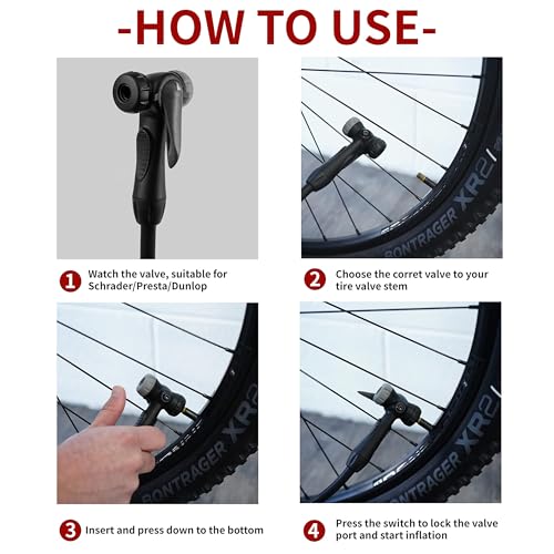 Durable Bike Floor Pump with Smart Valve Head – 160 PSI