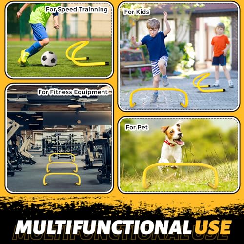 6-Inch Speed Agility Training Hurdles - 30 Pcs Yellow Set