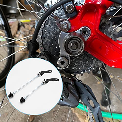 Quick Release Bicycle Hubs - Front & Rear Skewers Clip Kit - Black