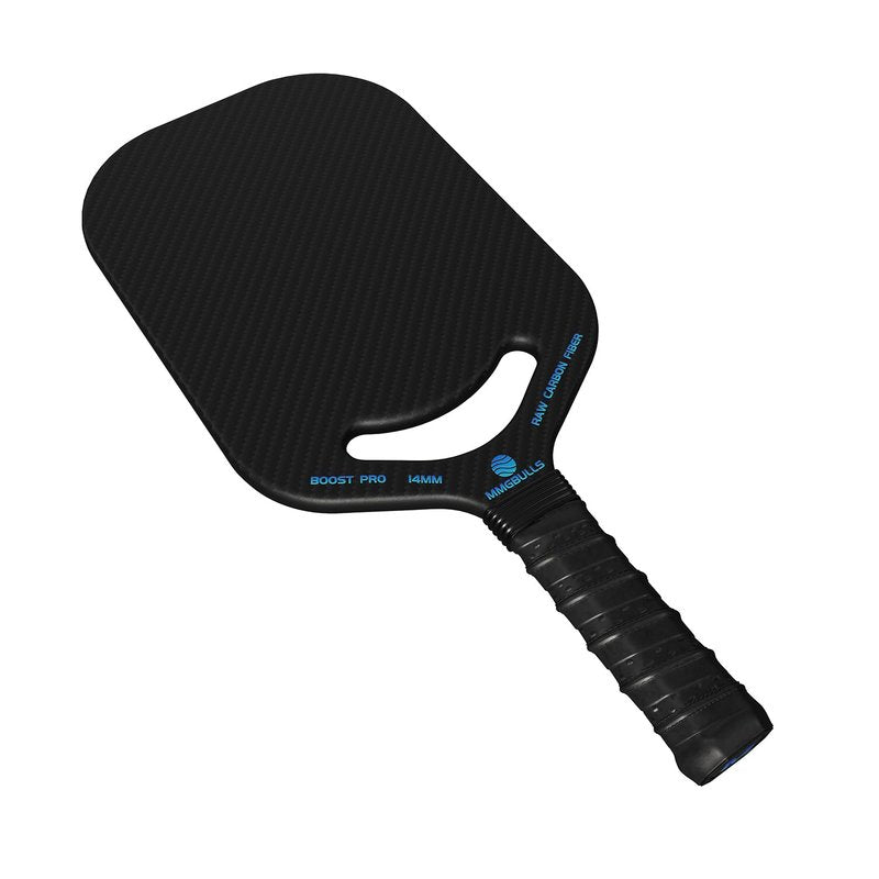 MMGBULLS Boost PRO Pickleball Paddle, 3K Raw Carbon Fiber, Foam Injected Walls, 14MM Polypropylene Honeycomb Core with Air Throat, Cushion Comfort Grip