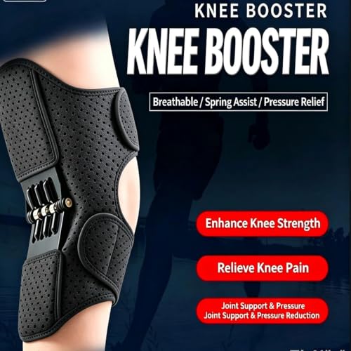 Ergonomic Power Knee Brace 2Pack with Spring Support, Adjustable Stabilizer for Pain Relief & Injury Recovery