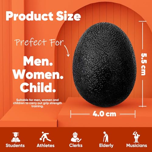 Stress Balls for Adults - 6 Pack Grip Strength Trainers