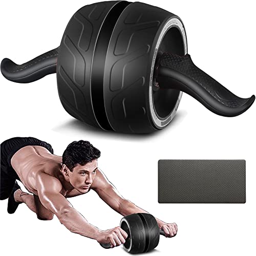Ab Wheel Roller with Automatic Rebound - Black