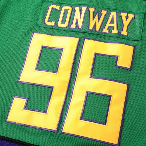 Mighty Ducks Hockey Jersey - Charlie Conway 96 & Adam Banks 99 - X-Large Green