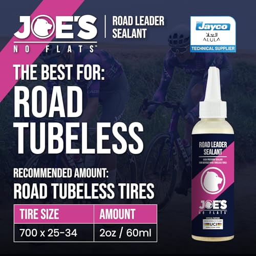 Road Bike Tubeless Tire Sealant - High Pressure Performance - 2oz