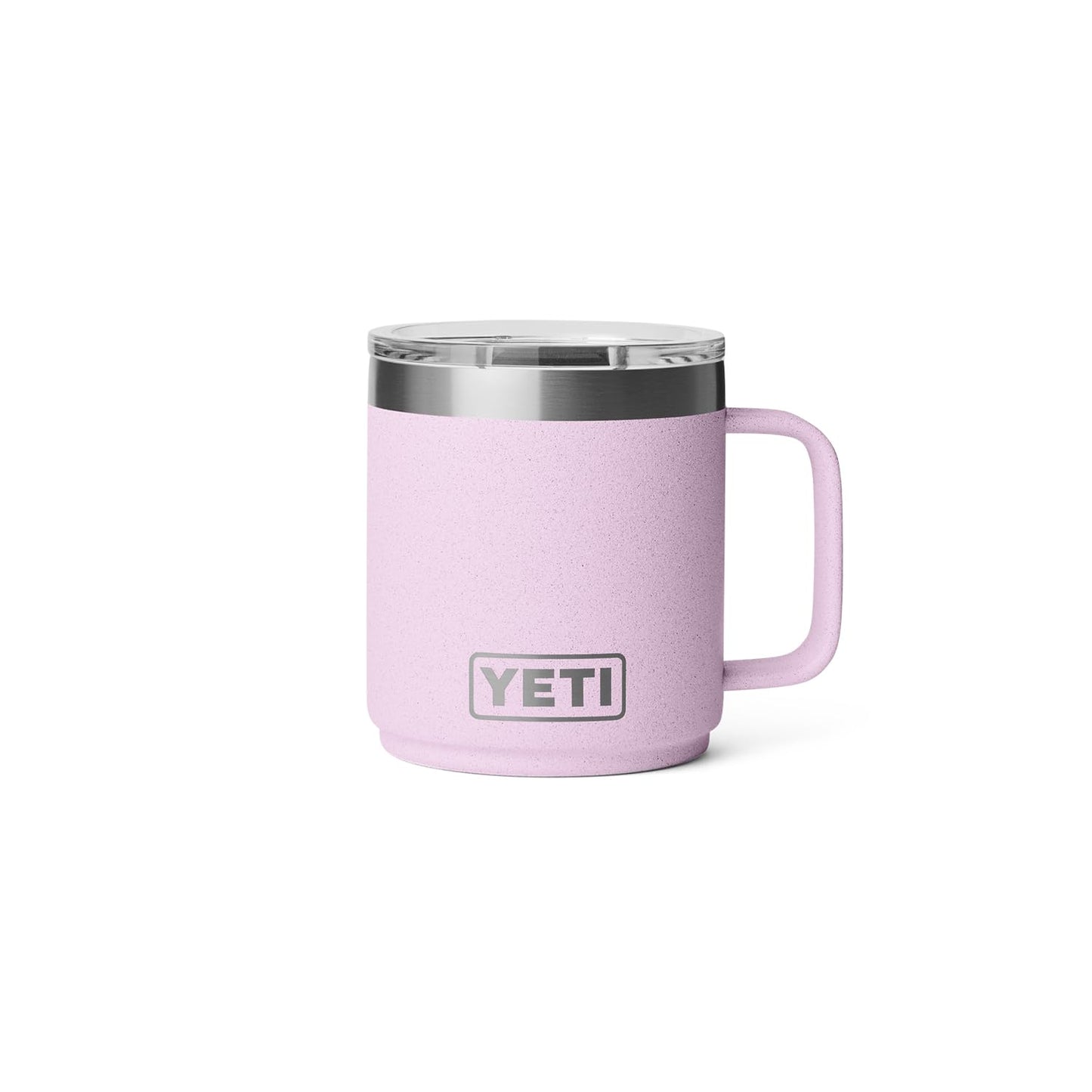 YETI Rambler 10 oz Ceramic Lined Stackable Mug, Vacuum Insulated, Stainless Steel with MagSlider Lid, Cherry Blossom
