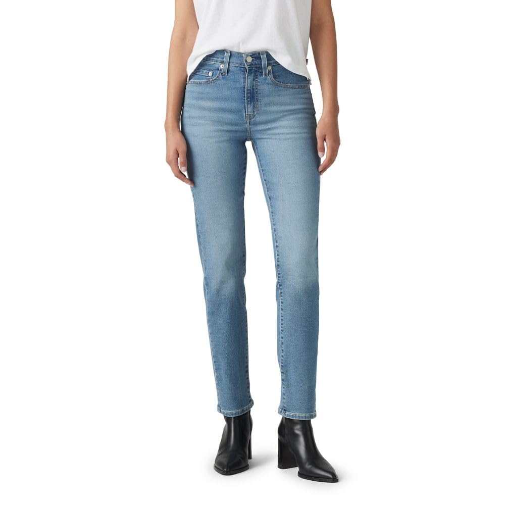 Levi's Women's 724 High Rise Straight Jeans (Also Available in Plus), (New) Eternal Indigo Mid, 29 Regular
