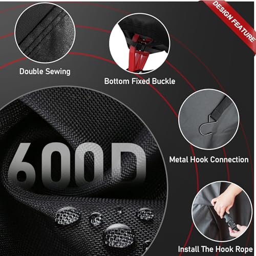 Premium Snowmobile Cover 130 Inch - Waterproof Heavy Duty Protection