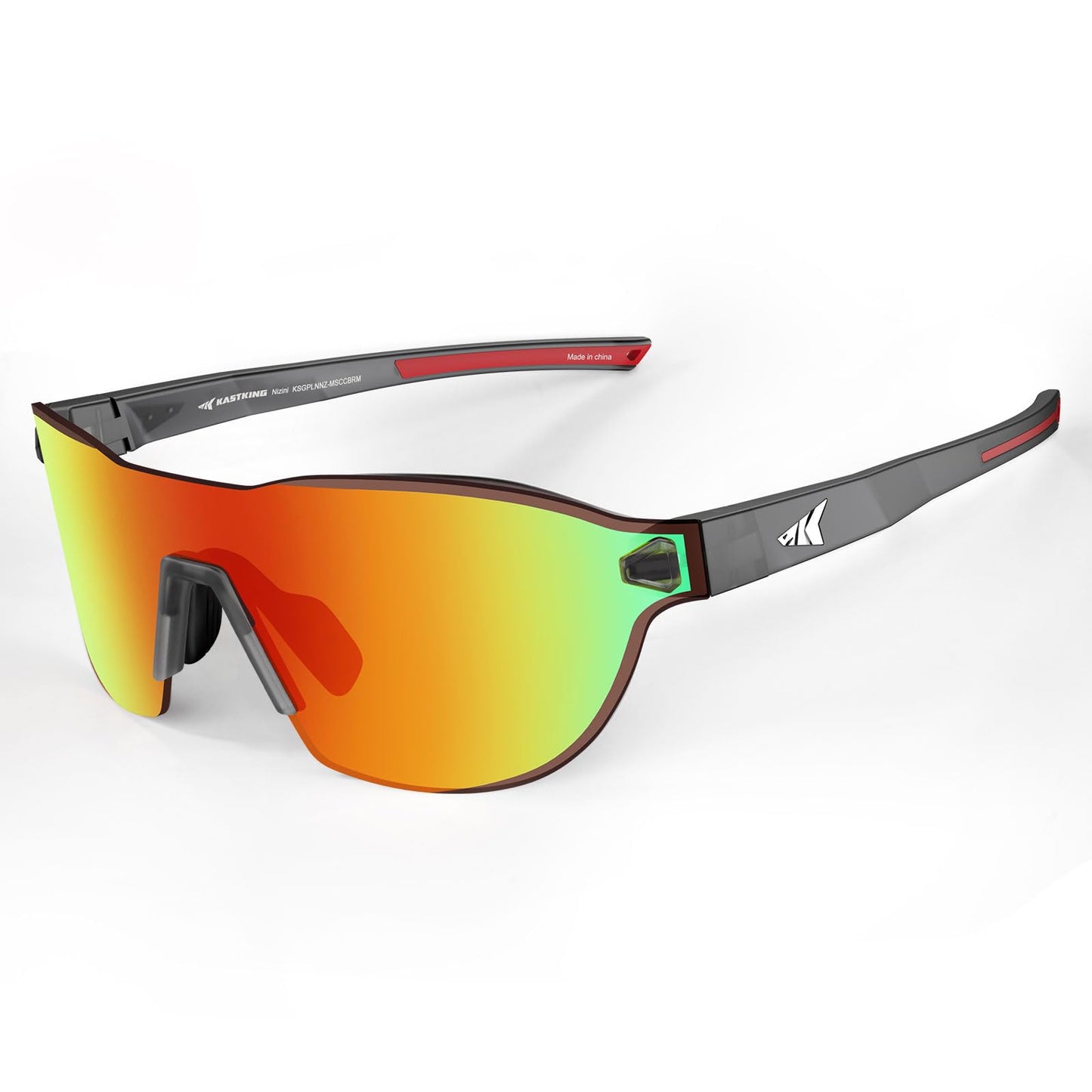 KastKing Nizini Polarized Sports Sunglasses for Men Women, Rimless Sports Fishing Eyewear, Light Grilamid Temples, UV400 Protection for Fishing Running Cycling