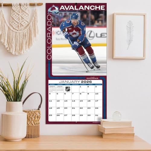 Colorado Avalanche 2026 Wall Calendar - 12x12 Full-Color Photos