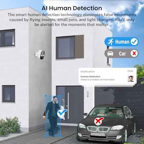 Orbitell Security Camera Wireless Wi-Fi Camera with Color Night Vision, Two Way Audio, AI Human Detection, Cloud Storage, Real-time Alert.