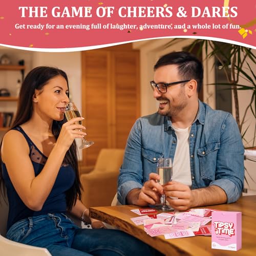 Tipsy Time Couples Drinking Card Game - Perfect for Two