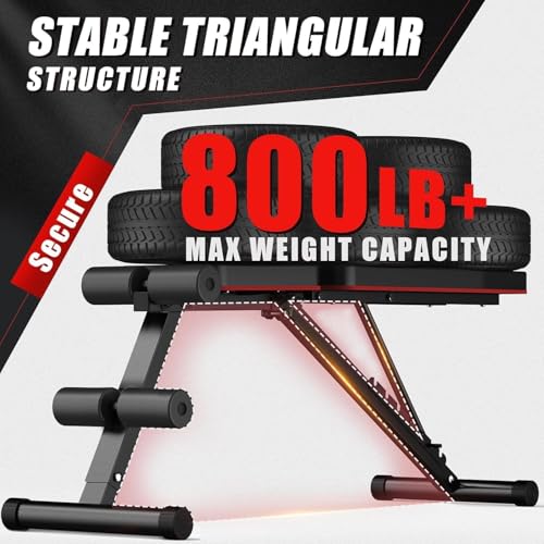 Adjustable Weight Bench - Foldable Strength Bench, 880LB Capacity - Classic Black