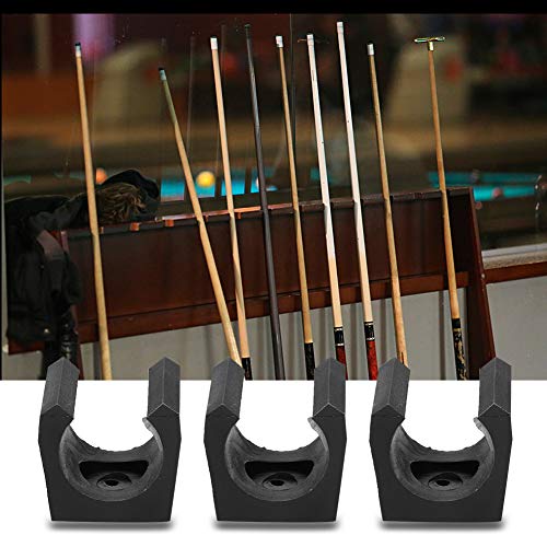 Keenso 6-Pack Wall Mount Pool Cue Holder Billiards Cue Rack Organizer