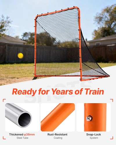 Portable Lacrosse Goal Set - 6' x 6' Folding Training Net