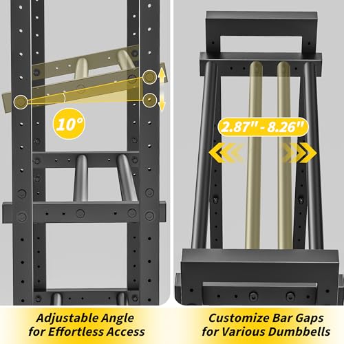 3-Tier Adjustable Dumbbell Rack - Heavy Duty Weight Stand