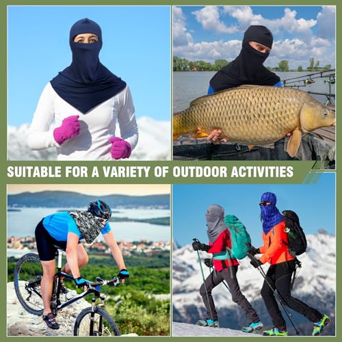 Bunnycool 8-Pack Charming Sun Protection Balaclava Face Masks for Men, Mosquito & UV Shield