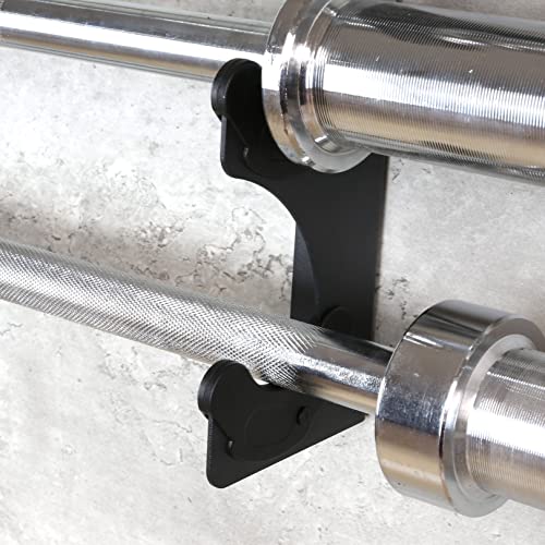 Lovind Horizontal 4-Bar Wall Mount Barbell Rack for Home & Gym Storage