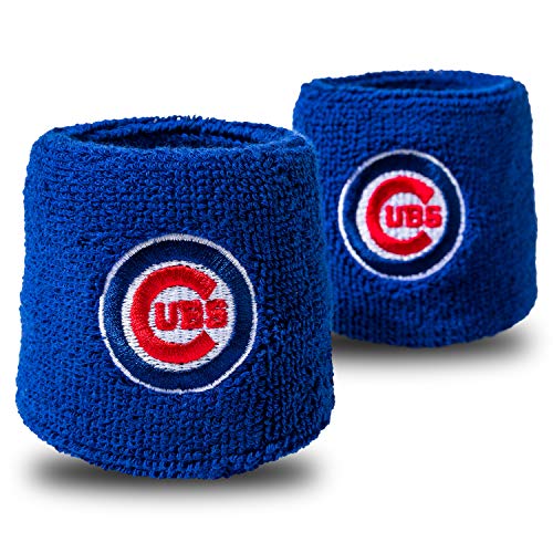 MLB Team Logo Sweat Wristbands - 2.5-Inch Absorbent Terry Cloth - Texas Rangers