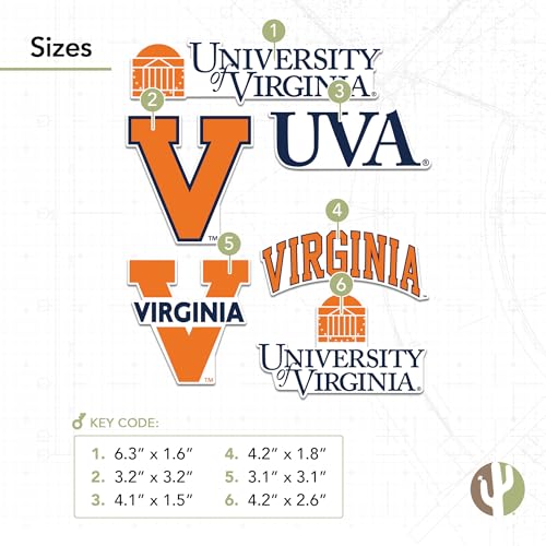 UVA Virginia Cavaliers Vinyl Decal Sticker - Premium Quality
