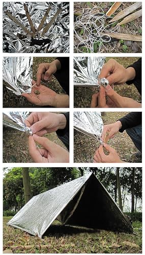 Emergency Thermal Mylar Blanket - Silver (6 Pack) - Survival Gear