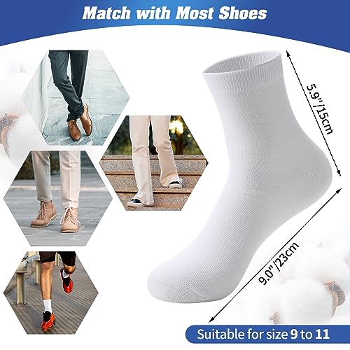 Men's Athletic Quarter Socks 150 Pairs Moisture-Wicking Casual Sports Socks Bulk