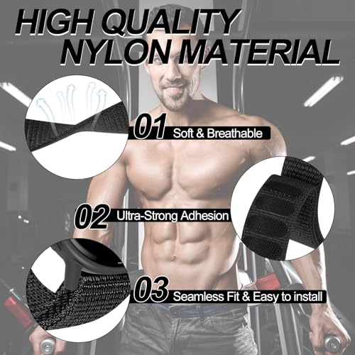 22mm Sport Ankle/Arm Band - Quick Release Nylon Strap - Black - 8.3-14.2 inches