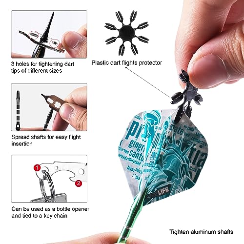 CyeeLife Soft Tip Darts Set 12 Pcs with Aluminum Shafts & Tips for Electronic Dartboards