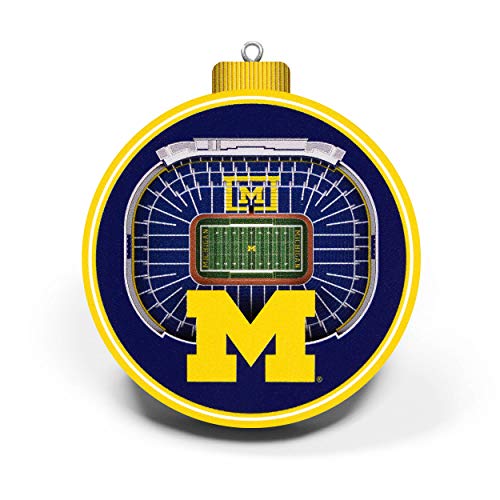 3D StadiumView Ornament - Michigan Wolverines - Large