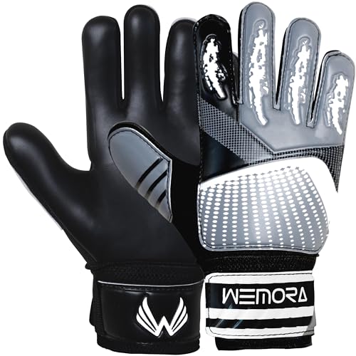 Soccer Goalie Gloves for Kids & Youth - 4mm Anti-Slip Grip Palm