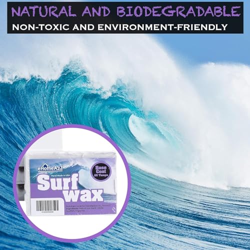 Surfboard Wax Bundle with Sticky Bumps Cool Cold Surf Wax & Basecoat - All Temp Grip