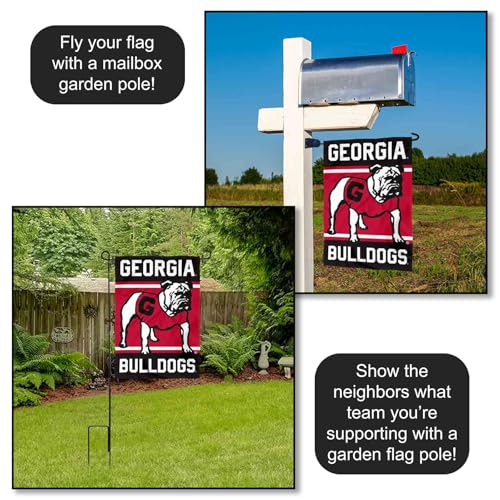 Georgia Bulldogs Double Logo Garden Flag - 13x18 inch