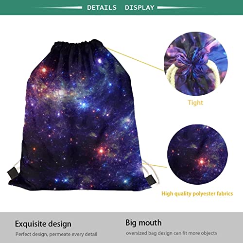 Upetstory Dog Paw Print Drawstring Gym Backpack for Teens & Kids