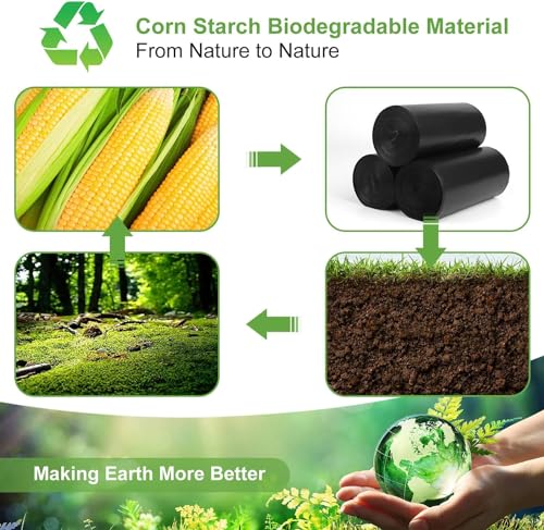 25 Count Biodegradable Portable Toilet Bags - 8 Gallon Camping Waste Bags