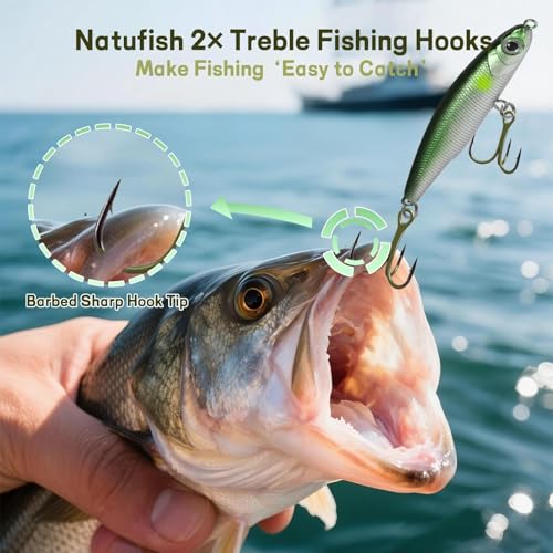 2X Strong Treble Hooks - 10 Pcs Replacement Fishing Hooks