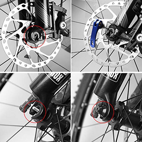 MTB Quick Release Skewers - Aluminum Alloy, 145/180 mm - Silver & Black