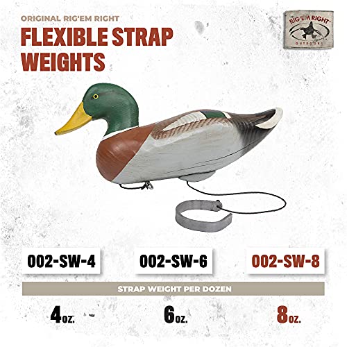 Rig'Em Right 8-Oz Flexible Decoy Strap Weights for Waterfowl Hunting