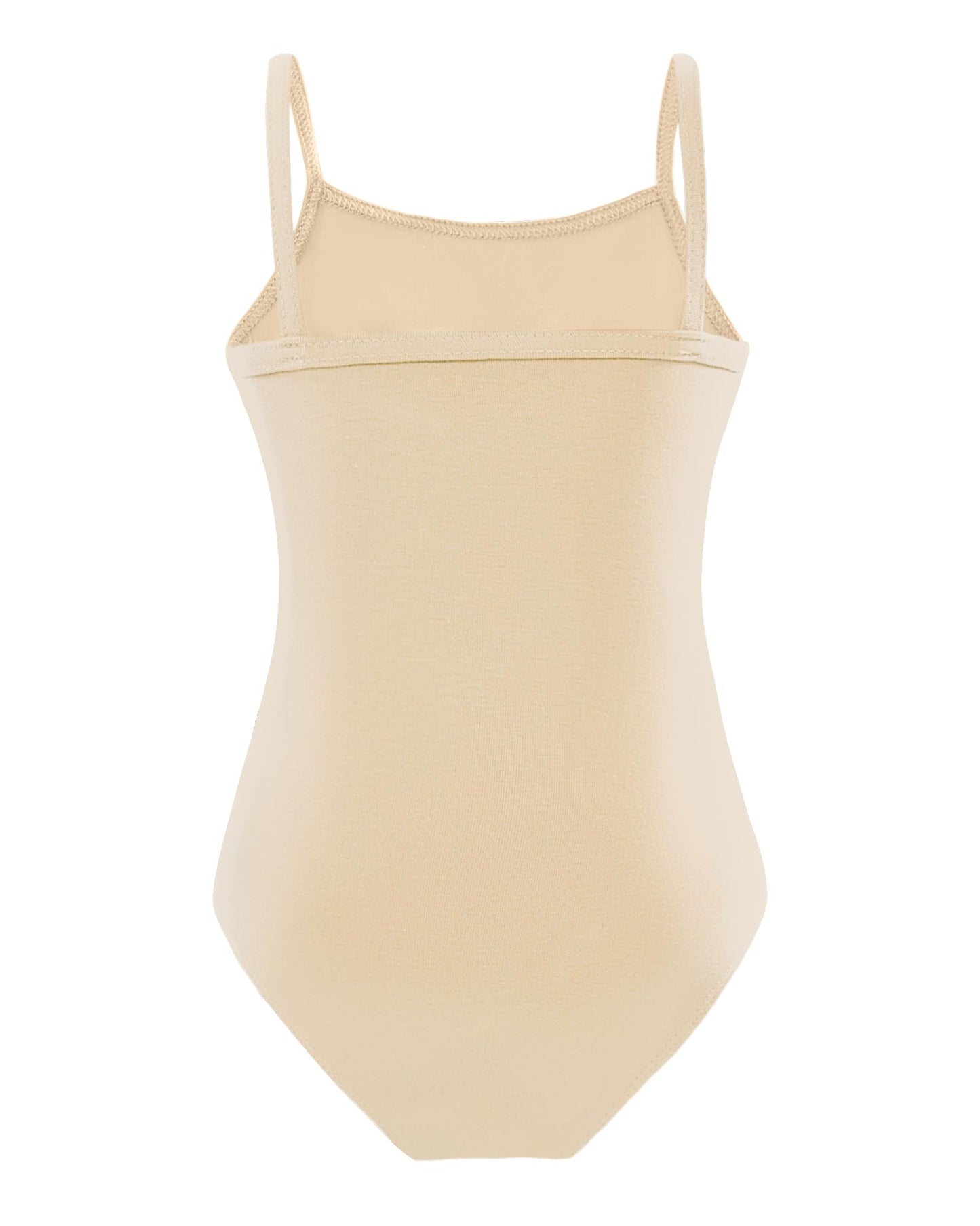 Domusgo Dance Leotard for Girls Camisole Size 6-7 Years Old Nude One Piece Sleeveless Ballet Cotton Top