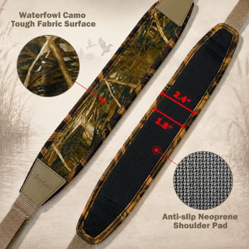 HuntPal Two Point Slip On Shotgun Sling - No Drill, Non-Swivel, Universal
