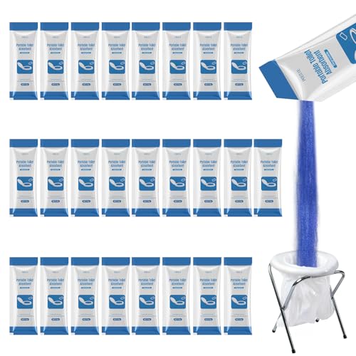 Absorbent Gel Powder for Portable Toilets - 0.35 Ounce Pack of 25