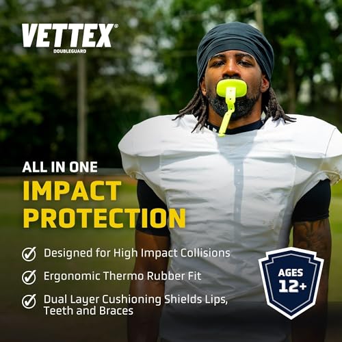 DoubleGuard Mouth Guard with Lip Protection for Sports