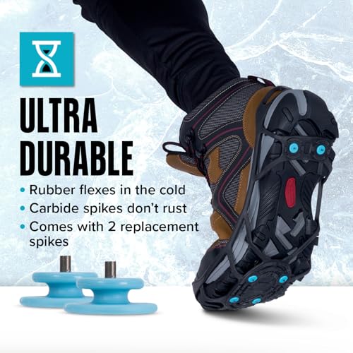 Everyday G3 Ice Cleats - Large/Extra Large Traction Spikes for Shoes & Boots