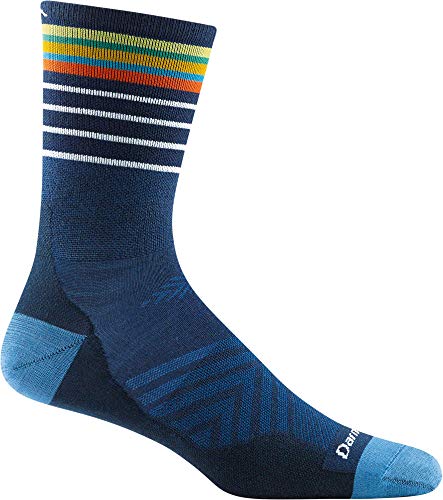 Darn Tough Vermont Men's Stride Micro Crew Lightweight Running Socks - Large / Eclipse