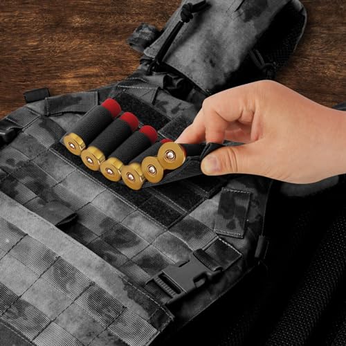 6 Rounds Shell Card Holder for Rifle & Shotgun Ammo - Black