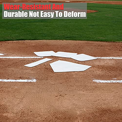 5-Piece Rubber Baseball & Softball Base Set - Orange