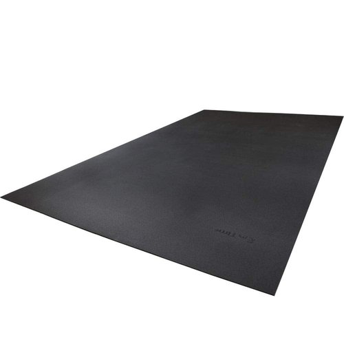RevTime Large Exercise Mat 6 x 4 feet (72" x 48" x 1/4") 6 mm Thick & High Density Mat for Home Cardio and Yoga Workouts, Durable Gym Floor, Black