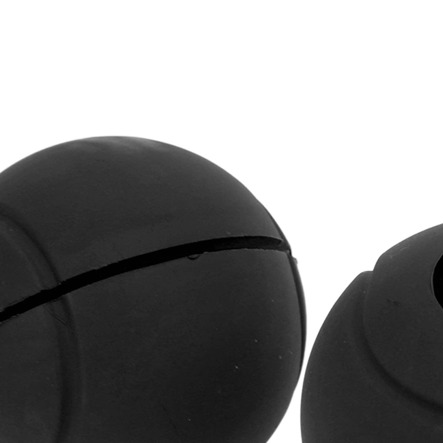 Barbell Grips, Curved Non Slip Silicone Thickened Grip Dumbbell Grips Round Spherical for Arm Muscle Building Fitness Enthusiasts(Black)