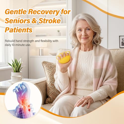 Fanwer Hand Exercise Squeeze Balls for Therapy, Grip Strength Trainer