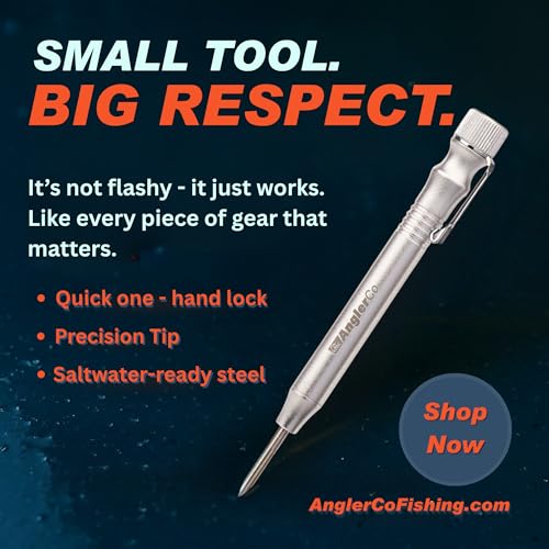 AnglerCo Retractable Fish Venting Tool with Pocket Clip – Barotrauma Release