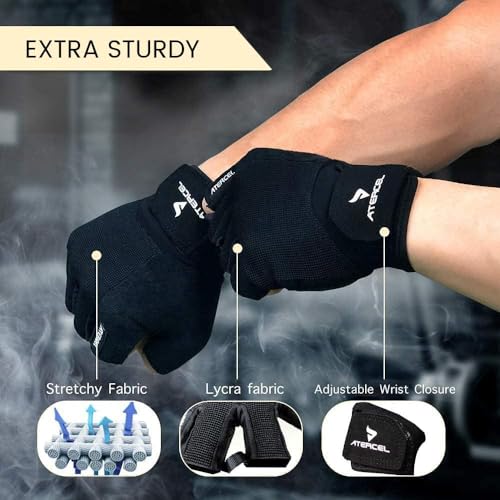 Snug Fit Workout Gloves for Weight Lifting and Gym Training